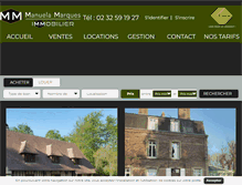 Tablet Screenshot of manuelamarques-immobilier.com